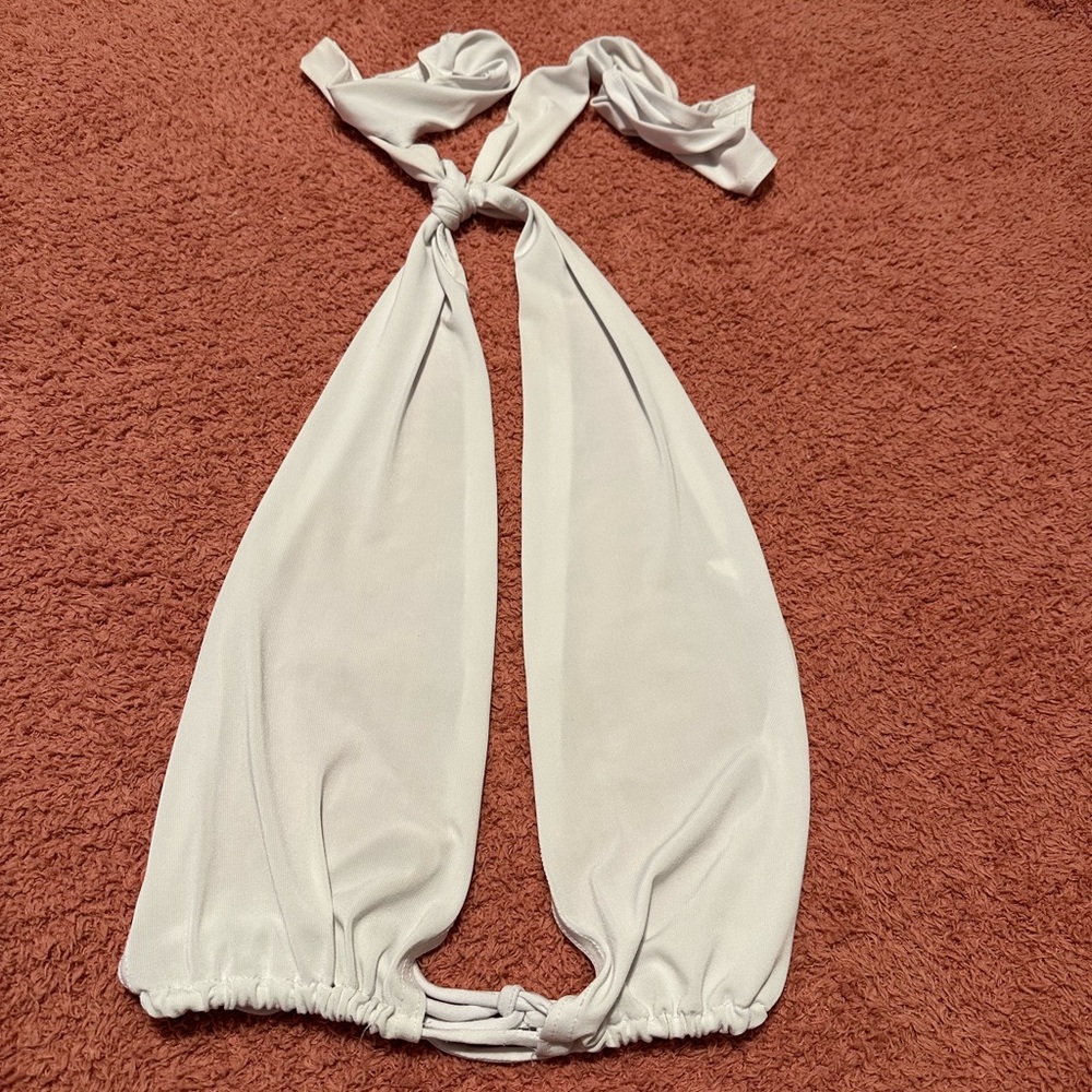 White Halter Top